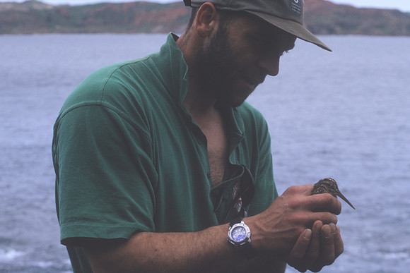 Richard Goomes with Snipe