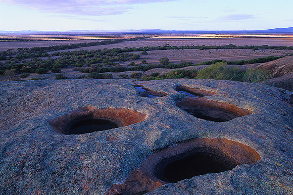 Waterholes on Pildappa Rock
