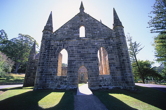 Convict-built church at Port Arthur