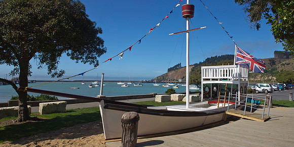 Sailing ship at Friendly Bay 1