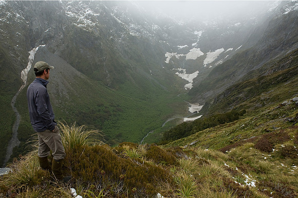 The head of the Clinton Valley from Mackinnon Pass, Milford Trac
