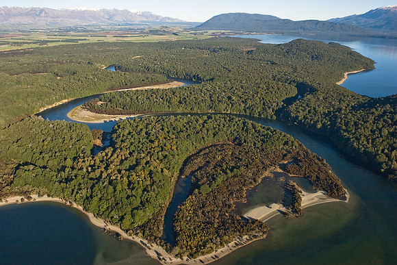 Waiau River feeding into Lake Manapouri
