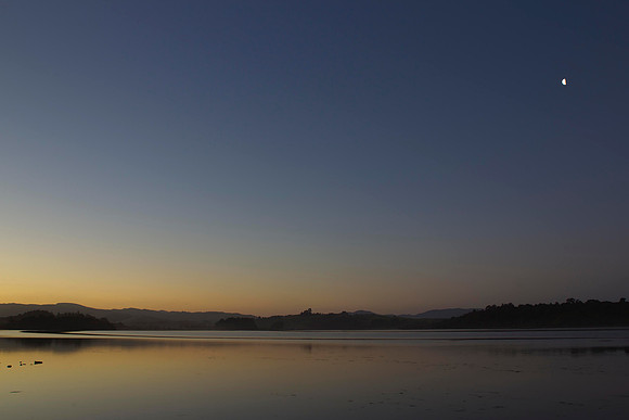 Twilight over Pounawea estuary 1