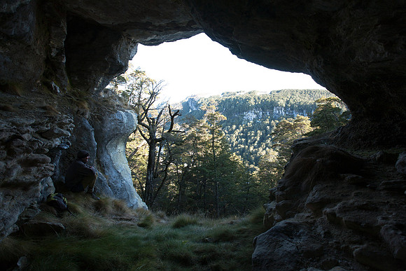 Cave above Lake Orbell