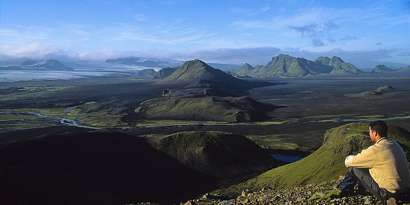 Looking to the Myrdalsjokull icecap