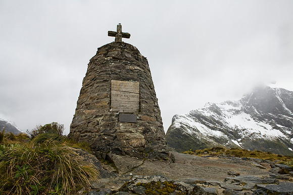 The Mackinnon Pass Monument, Milford Track