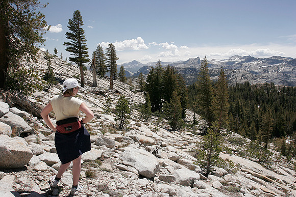 Kelly on the slopes of Mt Hoffman