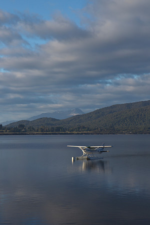 Float plane on Lake Te Anau