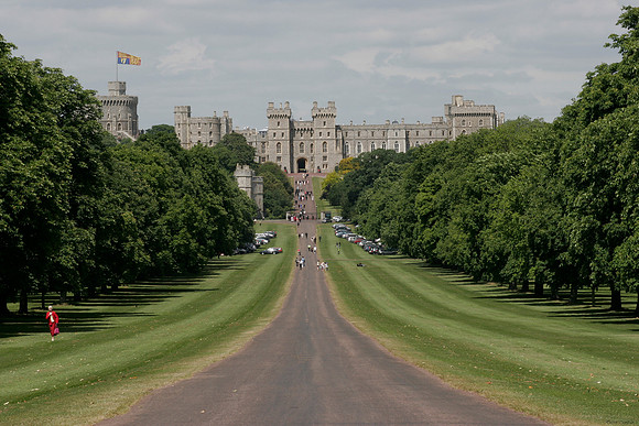 Windsor Castle viewed from the Long Walk